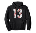 Baseball Mom 13 Jersey Baseball Favorite Hoodie - Custom Art Print Unisex - T-Shirt, Sweatshirt, Hoodie