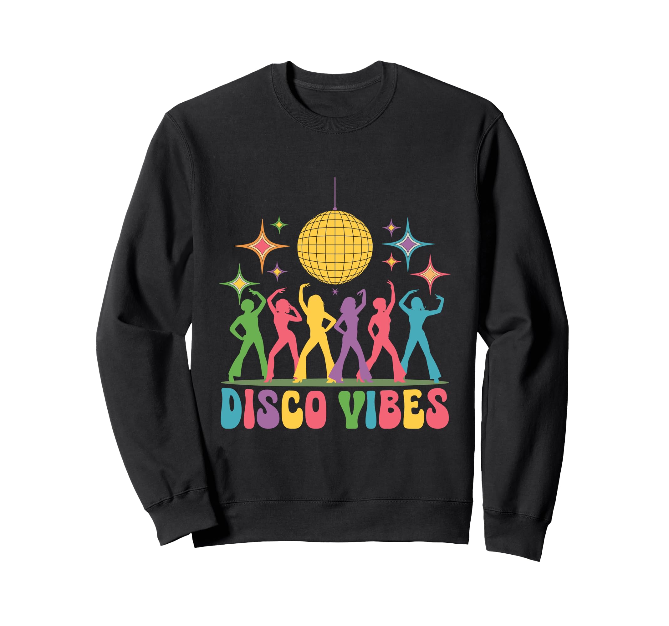Disco Vibes 70S Dancing Dance Music Sweatshirt - Graphic Print for Adults - T-Shirt, Sweatshirt, Hoodie