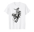 Cowboy Rodeo Horse Riding Usa T-Shirt - Casual Everyday Wear Men Women - T-Shirt, Sweatshirt, Hoodie