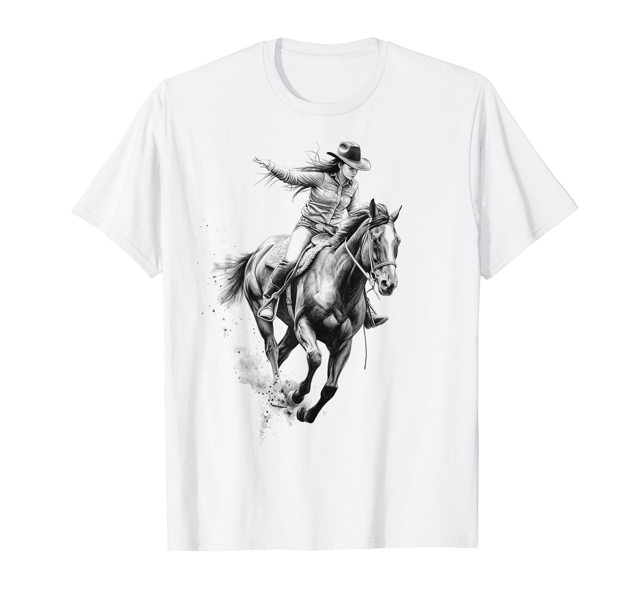 Cowboy Rodeo Horse Riding Usa T-Shirt - Casual Everyday Wear Men Women - T-Shirt, Sweatshirt, Hoodie