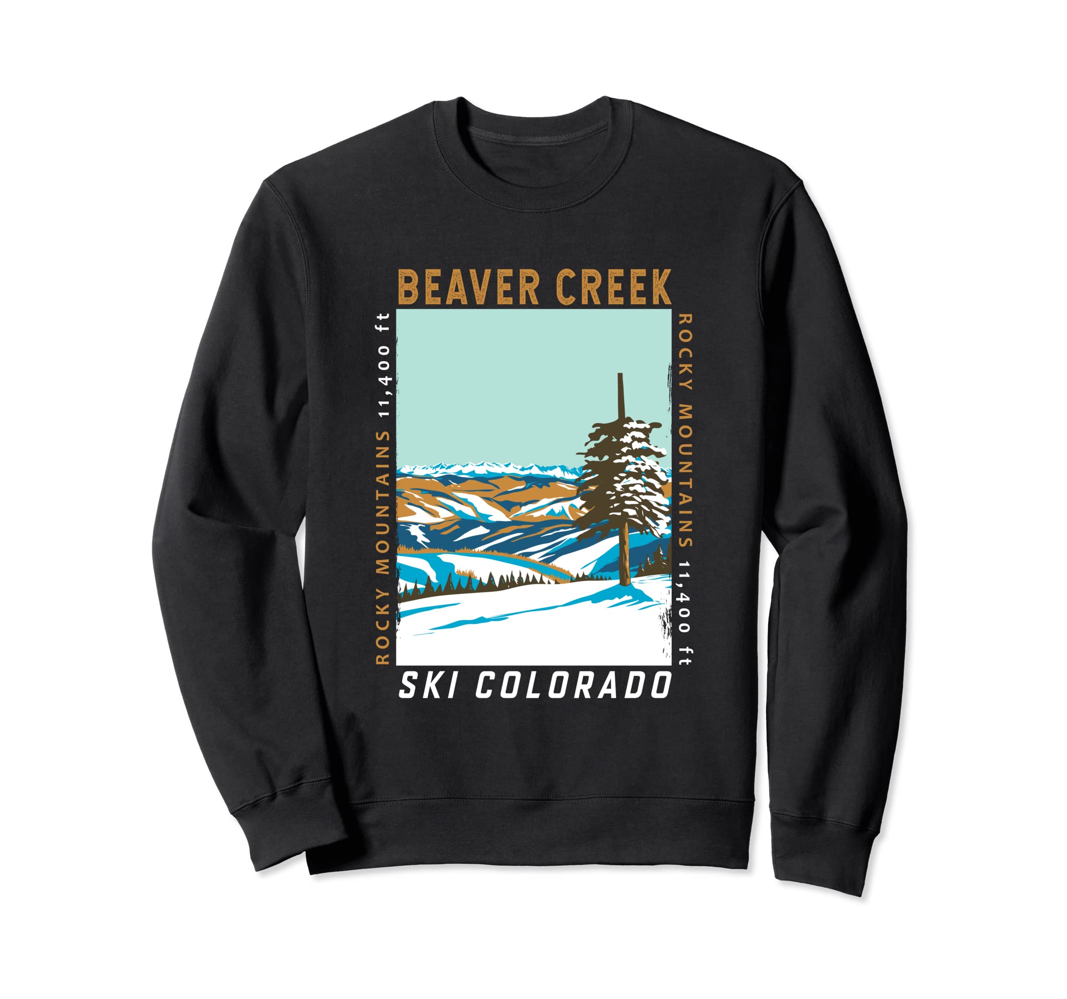 Beaver Creek Ski Area Colorado Sweatshirt - Custom Art Print Unisex - T-Shirt, Sweatshirt, Hoodie