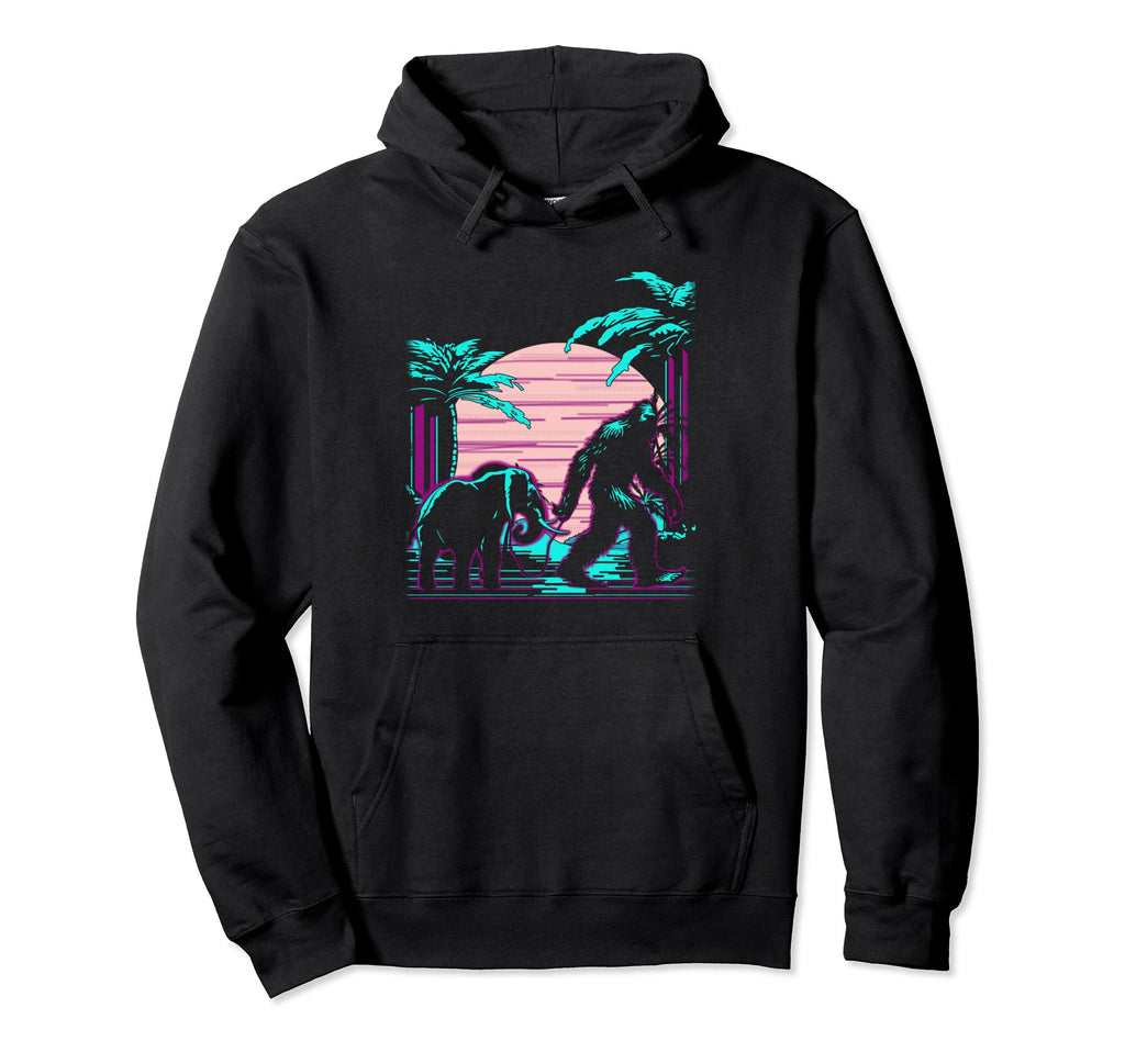 Bigfoot Starry Night Sasquatch Van Hoodie - Streetwear Style Men Women - T-Shirt, Sweatshirt, Hoodie