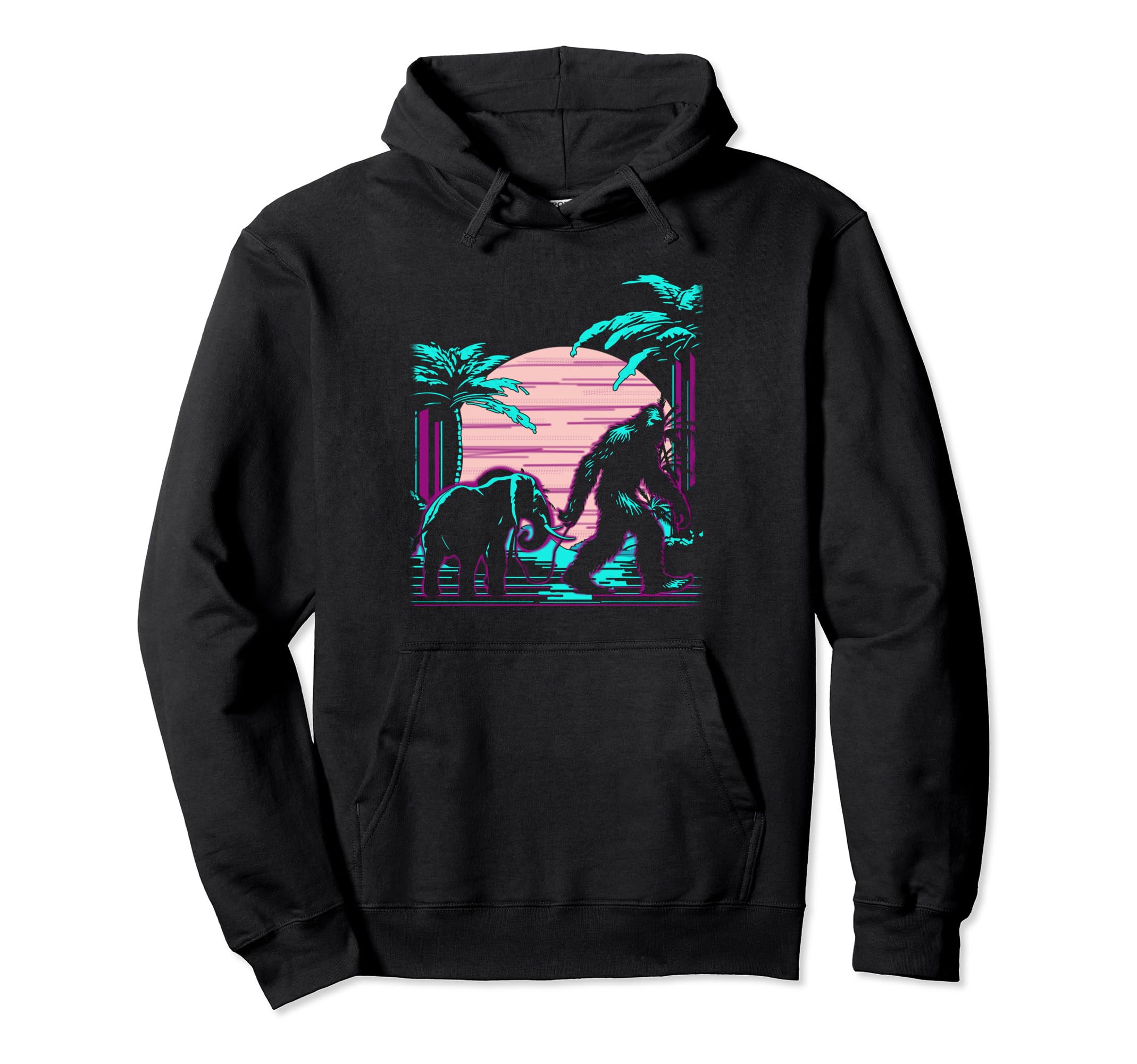 Bigfoot Starry Night Sasquatch Van Hoodie - Streetwear Style Men Women - T-Shirt, Sweatshirt, Hoodie
