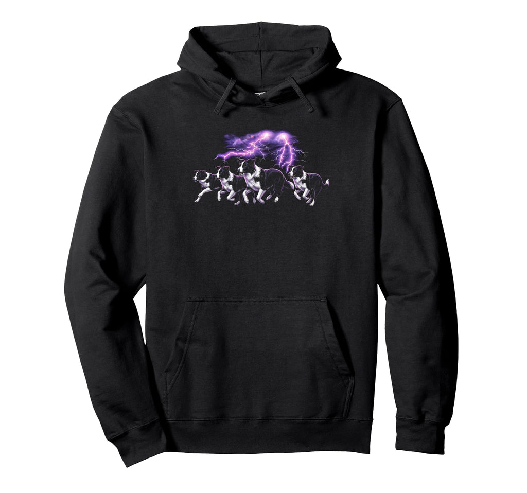 Border Collie 90S Dog Lover 80S Border Hoodie - Novelty Apparel for Adults - T-Shirt, Sweatshirt, Hoodie