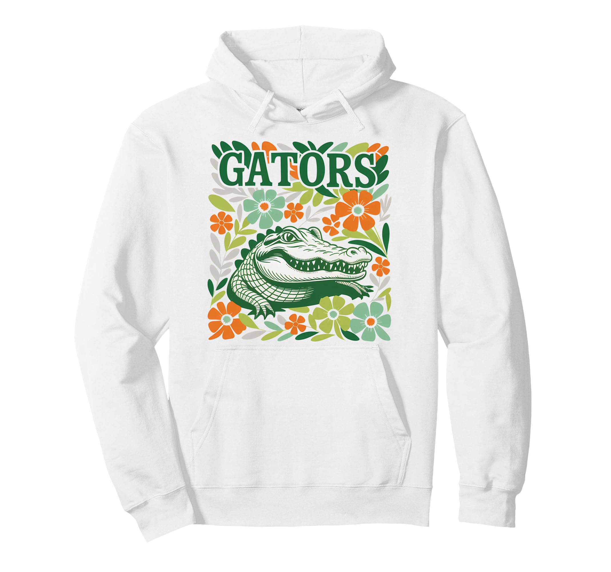 Gators Boho Floral Gator Hoodie - Streetwear Style Unisex - T-Shirt, Sweatshirt, Hoodie