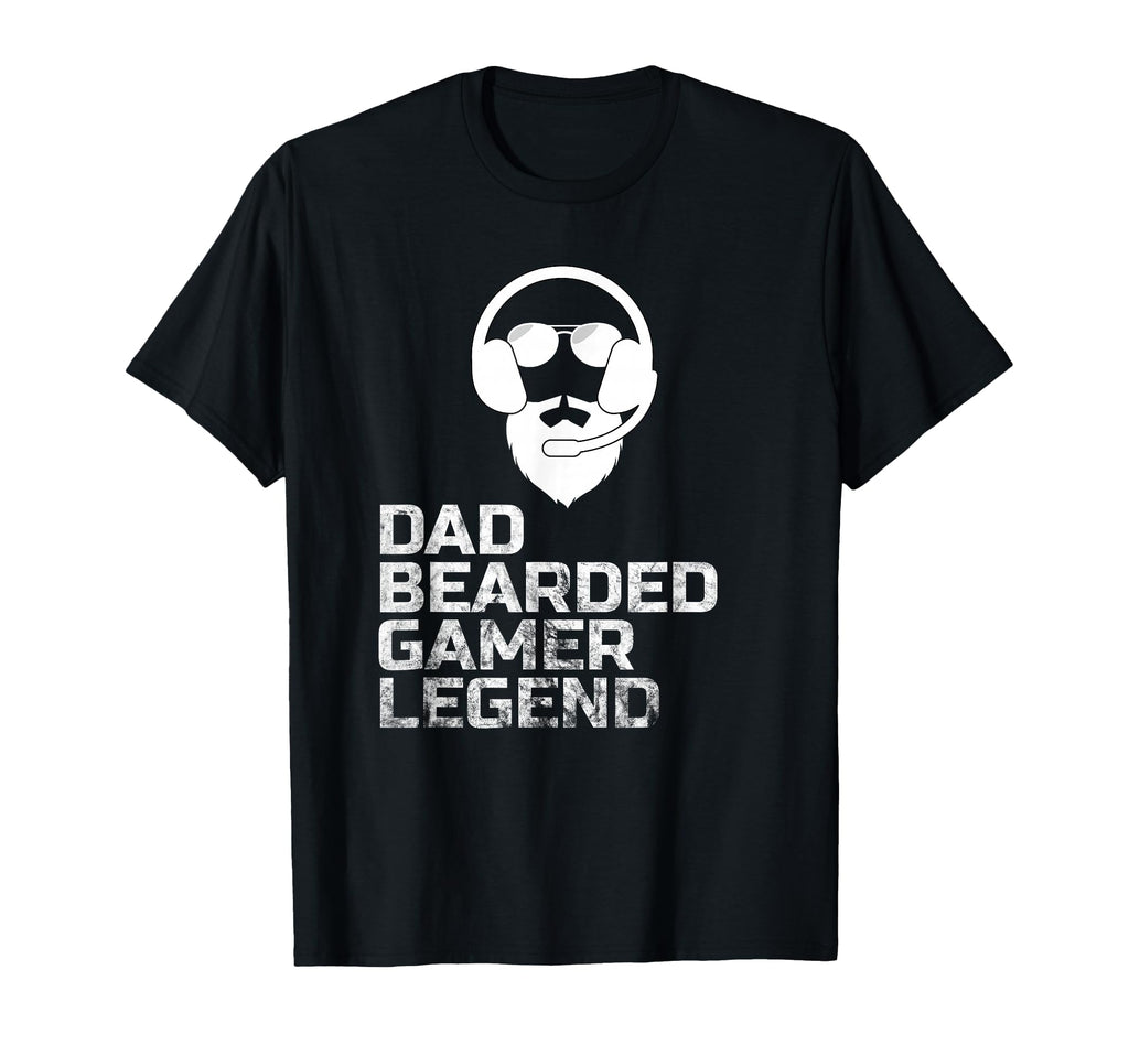 Funny Bearded Video Gamer Gaming T-Shirt - Custom Art Print for Adults - T-Shirt, Sweatshirt, Hoodie