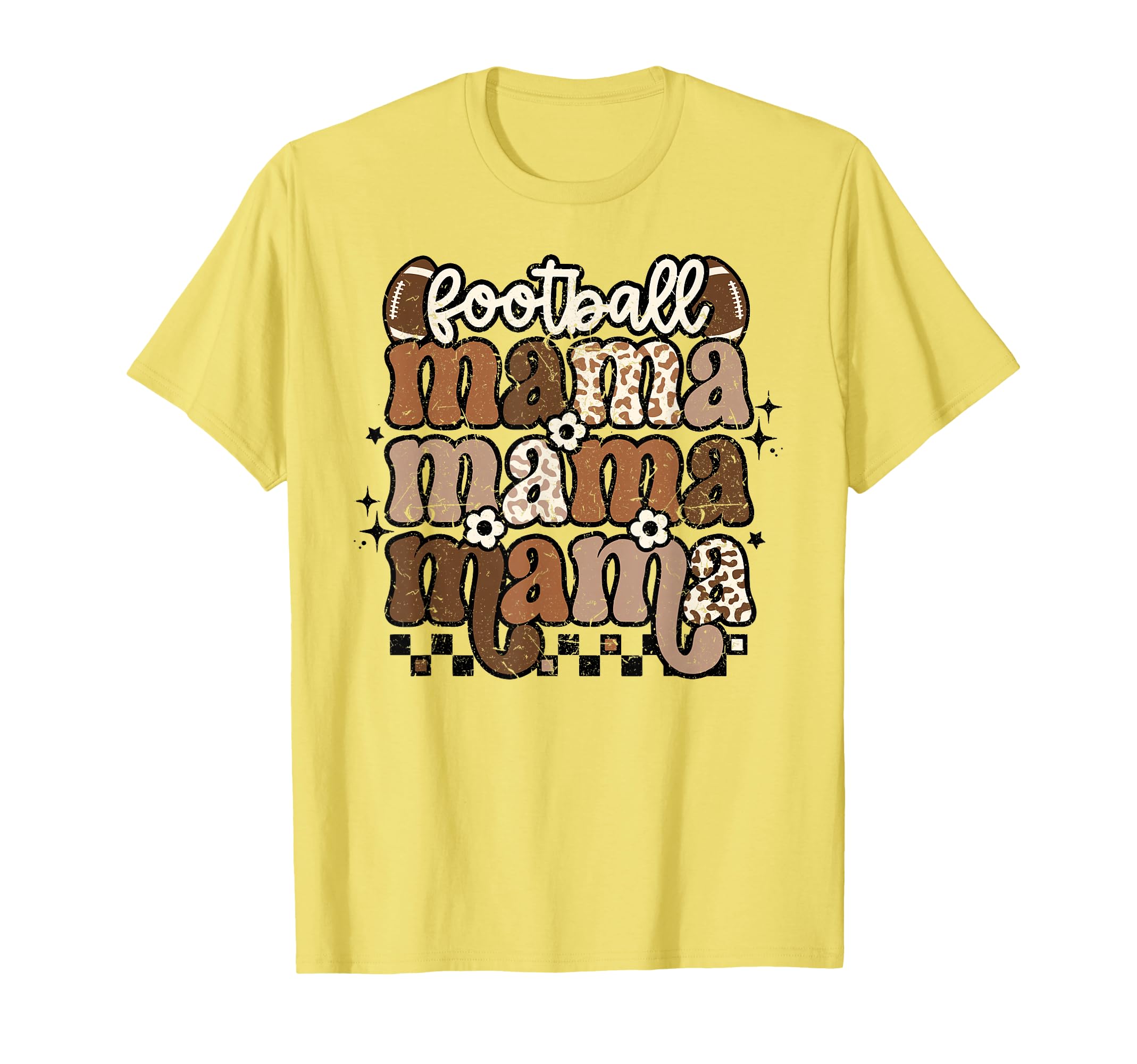 American Football Mama Mom Groovy Game T-Shirt - Aesthetic Graphic Unisex - T-Shirt, Sweatshirt, Hoodie