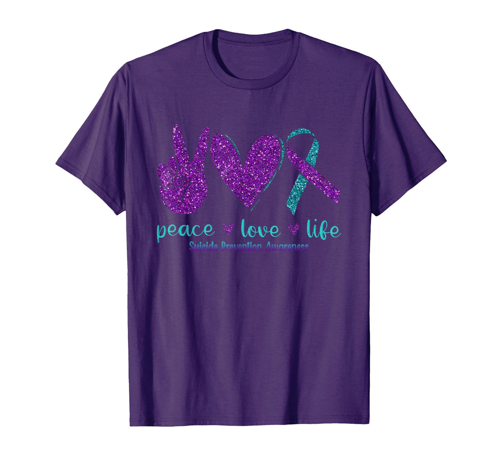 Peace Love Life Suicide Prevention T-Shirt - Unique Graphic for Adults - T-Shirt, Sweatshirt, Hoodie