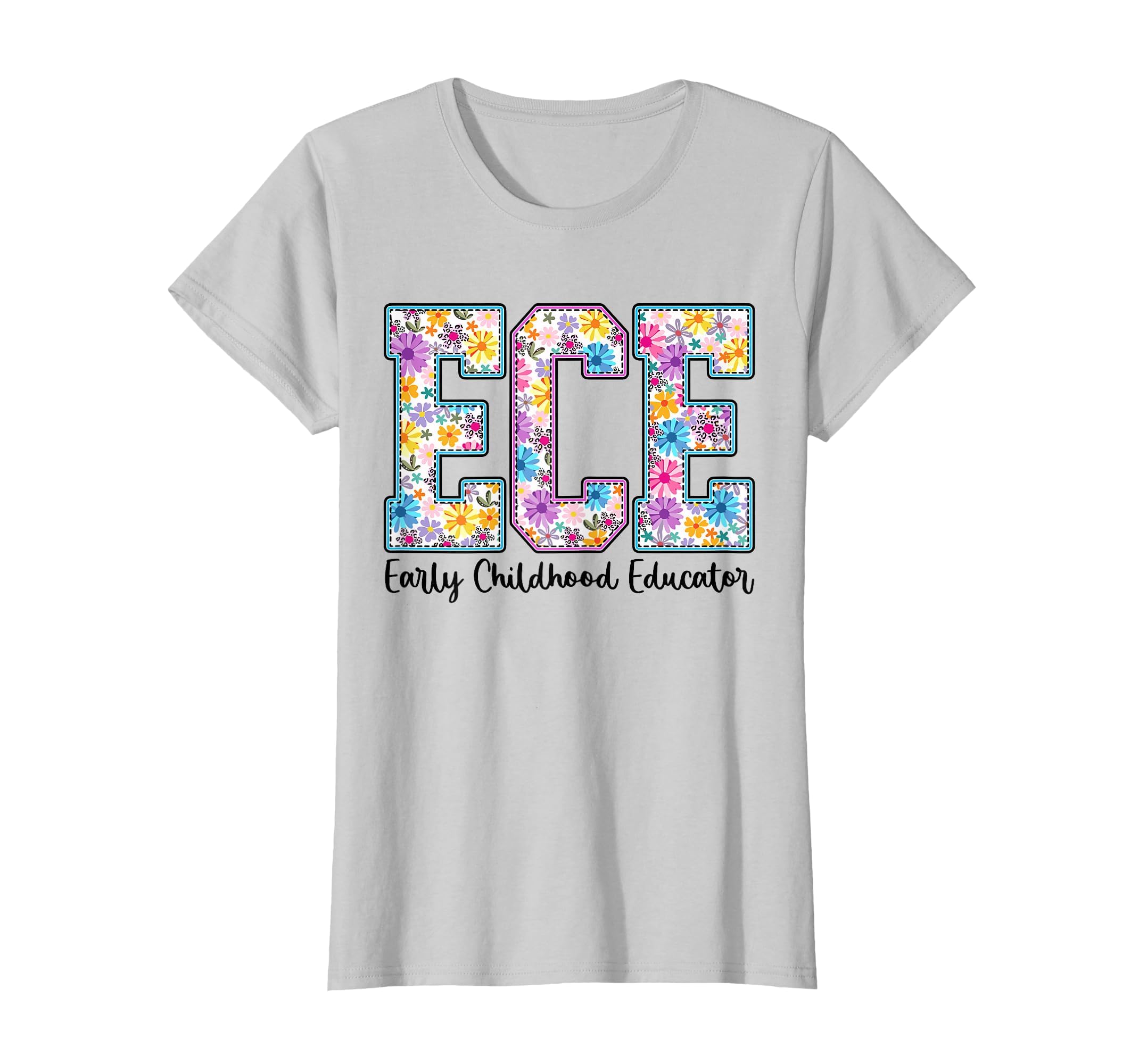 Ece Early Childhood Educator Boho Floral T-Shirt - Custom Art Print Unisex - T-Shirt, Sweatshirt, Hoodie