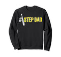 Number One Softball Step Dad Fathers Sweatshirt - Trendy Graphic Men Women - T-Shirt, Sweatshirt, Hoodie
