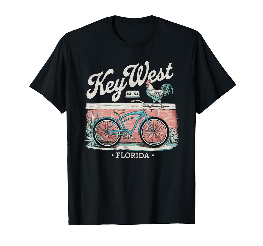 Key West Florida Rooster Vaction T-Shirt - Casual Everyday Wear Unisex - T-Shirt, Sweatshirt, Hoodie