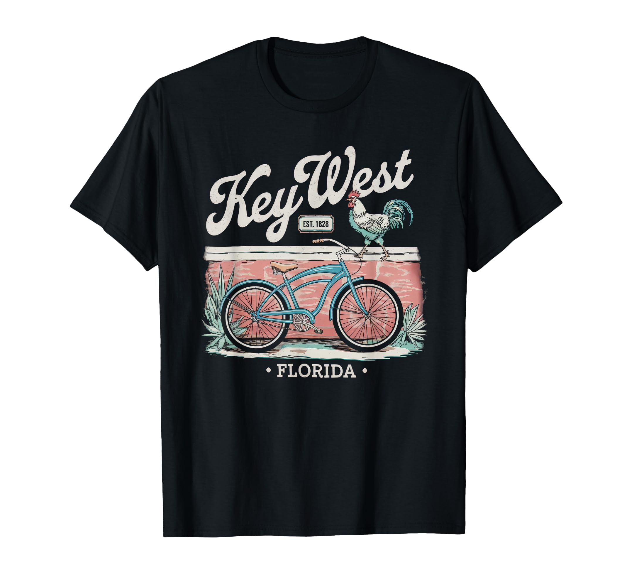 Key West Florida Rooster Vaction T-Shirt - Casual Everyday Wear Unisex - T-Shirt, Sweatshirt, Hoodie