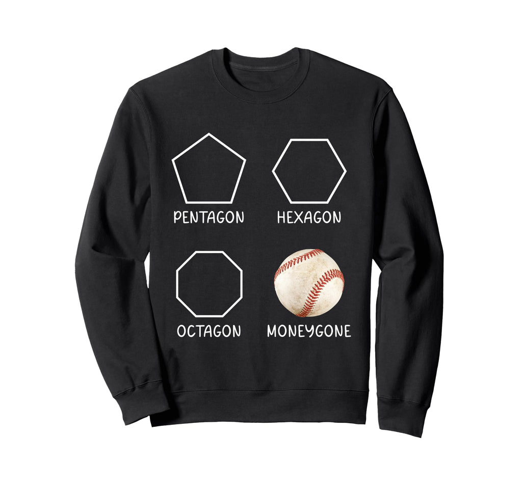 Funny Baseball Mom Dad Money Gone Sweatshirt - Streetwear Style Men Women - T-Shirt, Sweatshirt, Hoodie