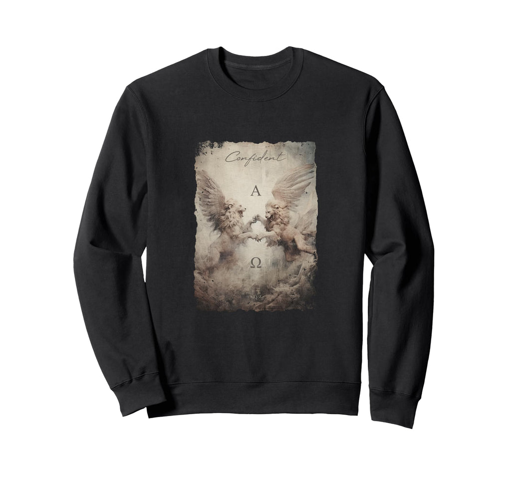 Aesthetic Streetwear Lion Sweatshirt - Minimalist Print for Adults - T-Shirt, Sweatshirt, Hoodie