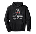 Busy Raising Ballers Mom Baseball Player Hoodie - Graphic Print for Adults - T-Shirt, Sweatshirt, Hoodie