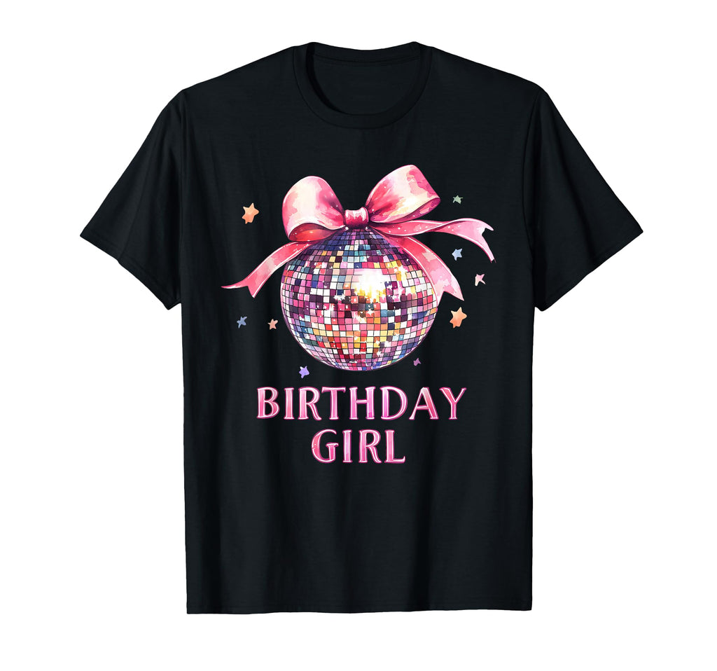 Birthday Coquette Bow Disco Ball T-Shirt - Streetwear Style Men Women - T-Shirt, Sweatshirt, Hoodie