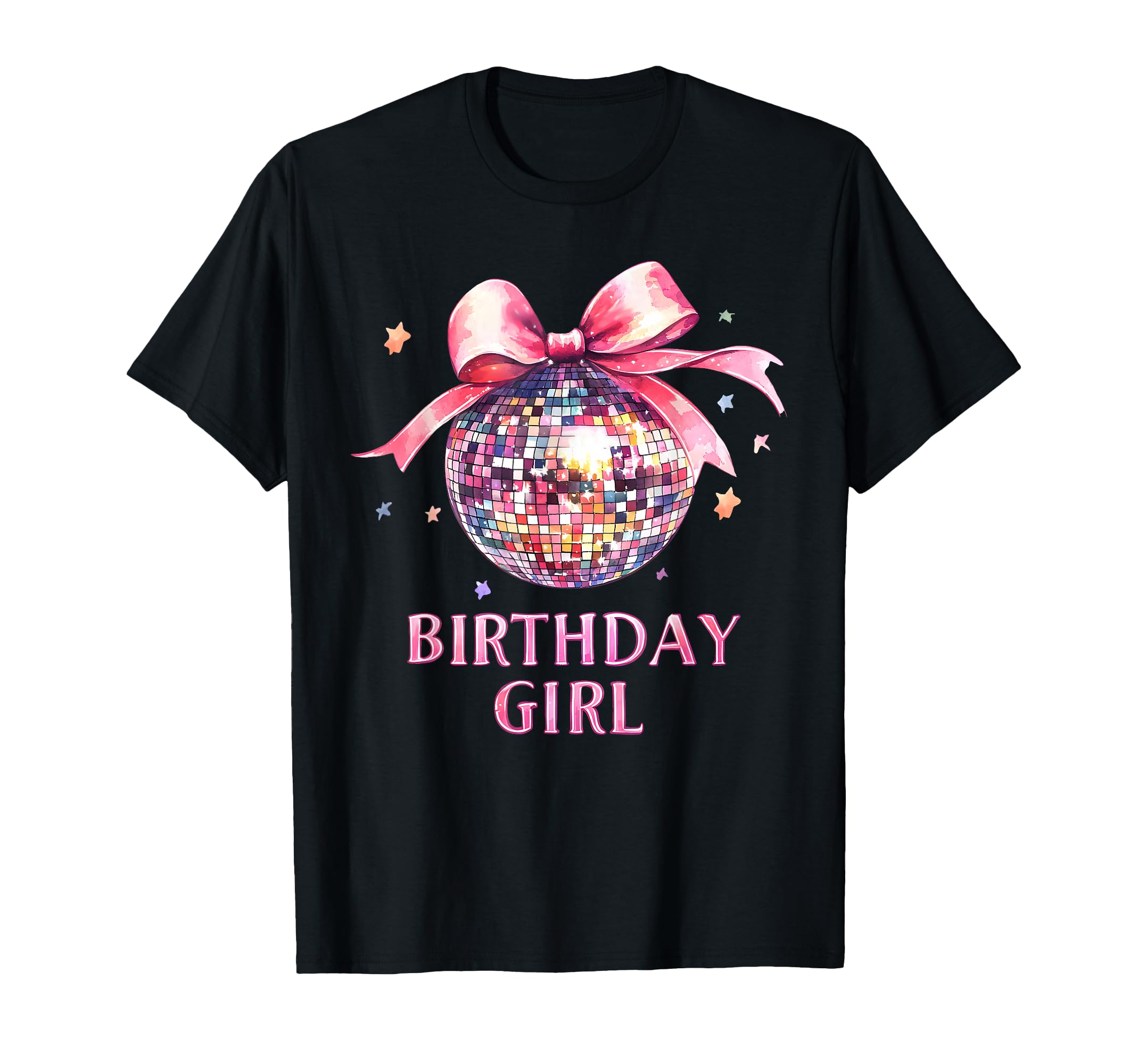Birthday Coquette Bow Disco Ball T-Shirt - Streetwear Style Men Women - T-Shirt, Sweatshirt, Hoodie