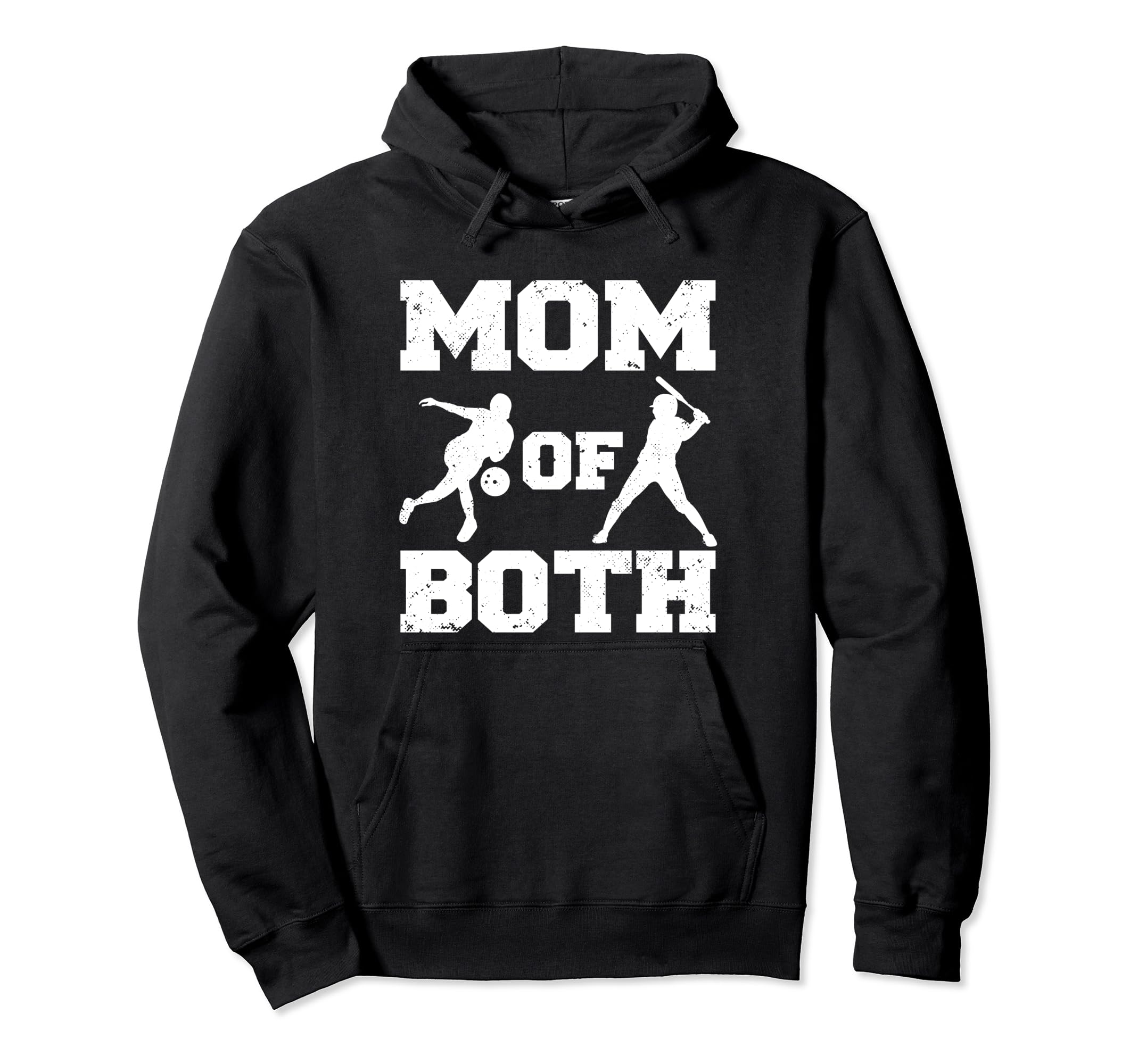 Mom Both Funny Baseball Bowling Mom Hoodie - Streetwear Style for Adults - T-Shirt, Sweatshirt, Hoodie