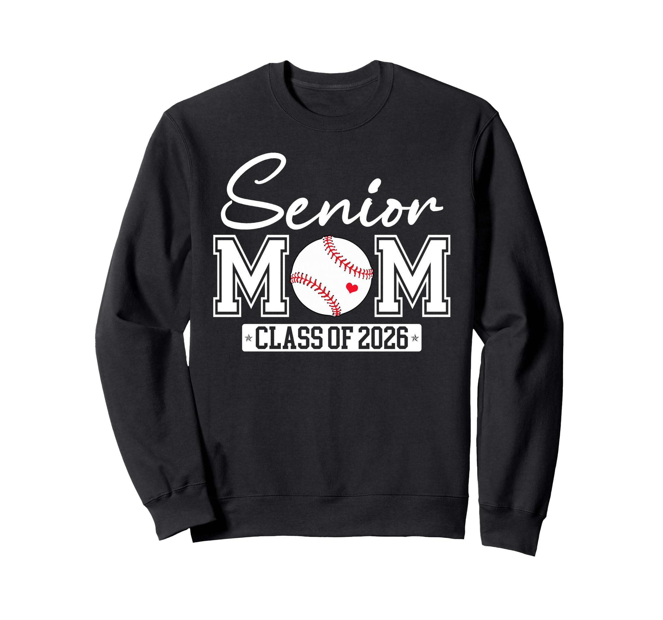 Senior Mom Class 2026 Baseball Mom Sweatshirt - Graphic Print Unisex - T-Shirt, Sweatshirt, Hoodie