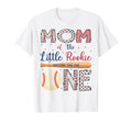 Mom One Little Rookie Baseball 1St T-Shirt - Custom Art Print for Adults - T-Shirt, Sweatshirt, Hoodie