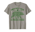 Protect Our Parks National Park Bear T-Shirt - Minimalist Print Men Women - T-Shirt, Sweatshirt, Hoodie