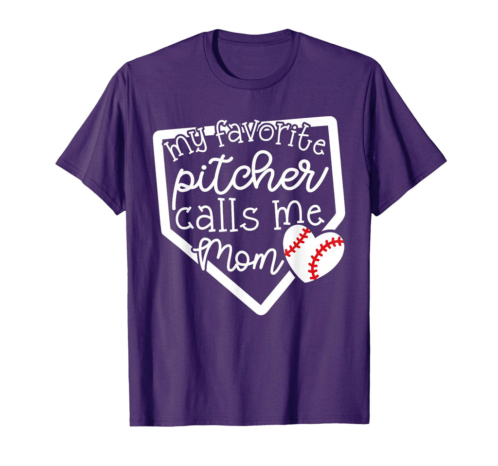 My Favorite Pitcher Calls Me Mom T-Shirt - Graphic Print for Adults - T-Shirt, Sweatshirt, Hoodie