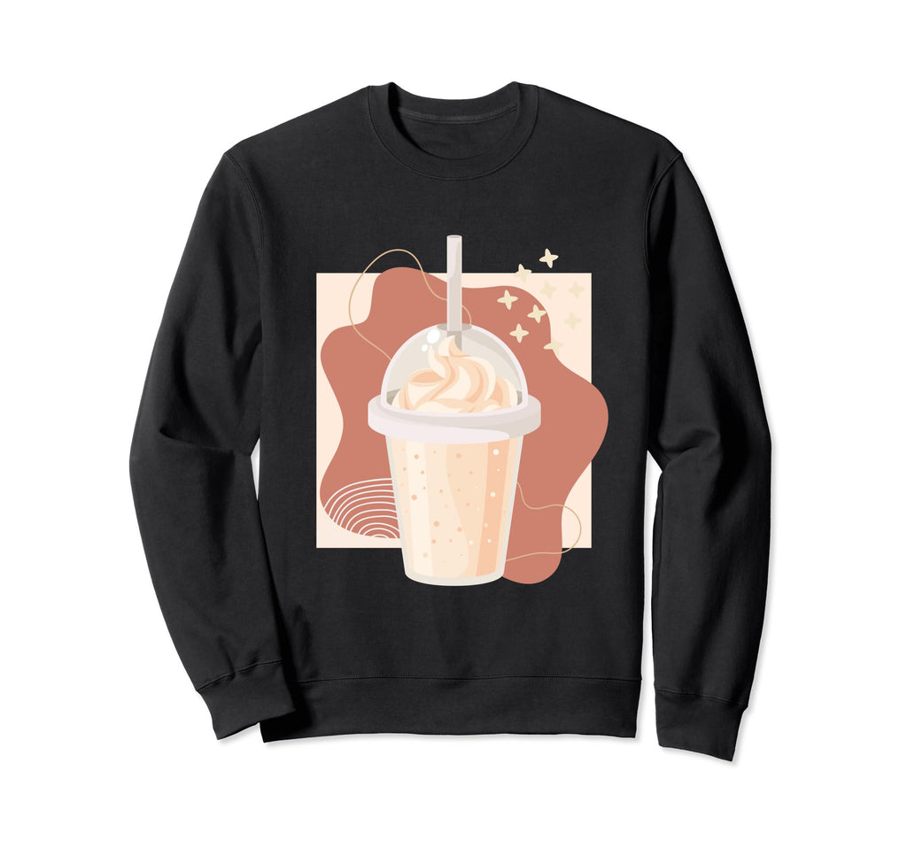 Boho Vanilla Milkshake Iced Latte Sweatshirt - Custom Art Print Men Women - T-Shirt, Sweatshirt, Hoodie