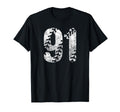 Baseball Softball Mom 91 Number 91 T-Shirt - Fun Novelty Design for Adults - T-Shirt, Sweatshirt, Hoodie