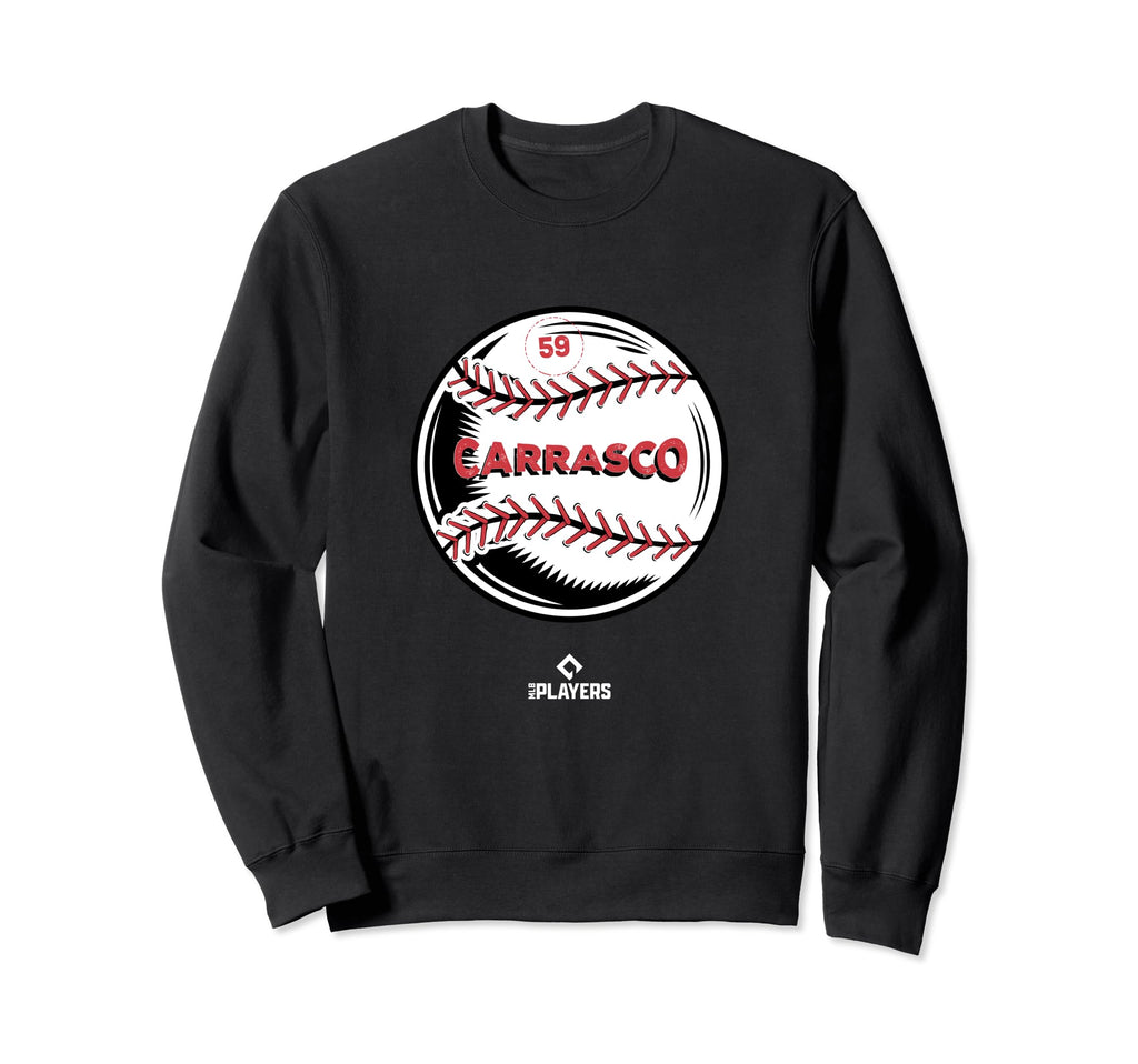 Carlos Carrasco New York Baseball Sweatshirt - Novelty Apparel for Adults - T-Shirt, Sweatshirt, Hoodie