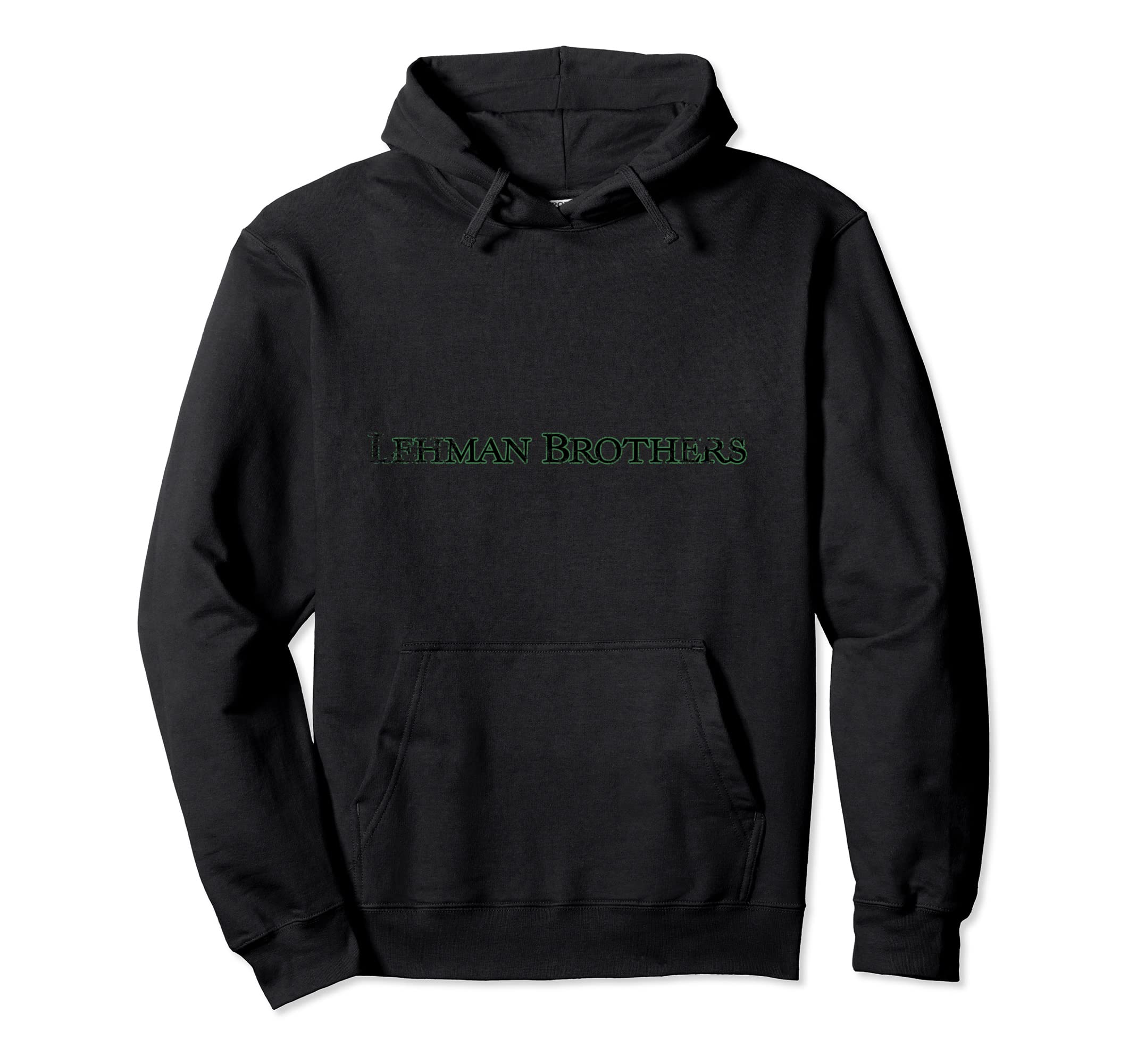 Lehman Logo Black Green Distressed Hoodie - Streetwear Style Men Women - T-Shirt, Sweatshirt, Hoodie