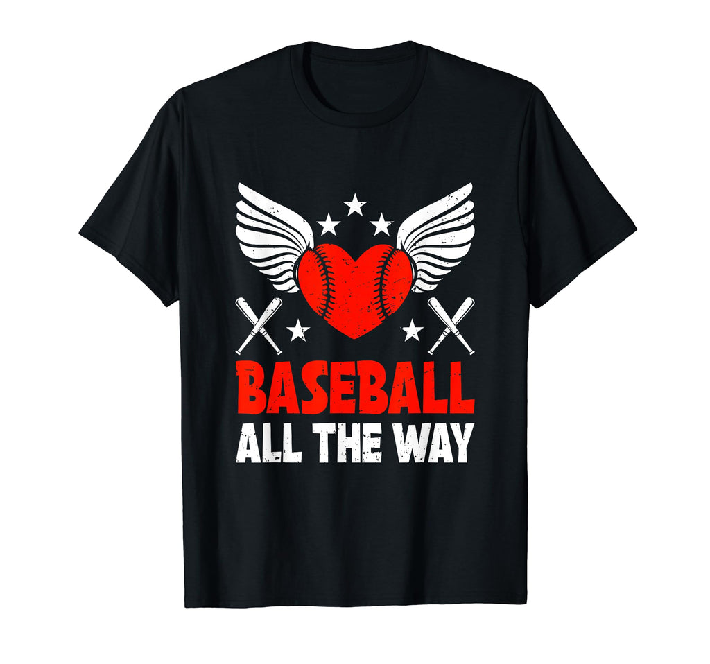 Baseball All Way Baseball Player T-Shirt - Graphic Print for Adults - T-Shirt, Sweatshirt, Hoodie