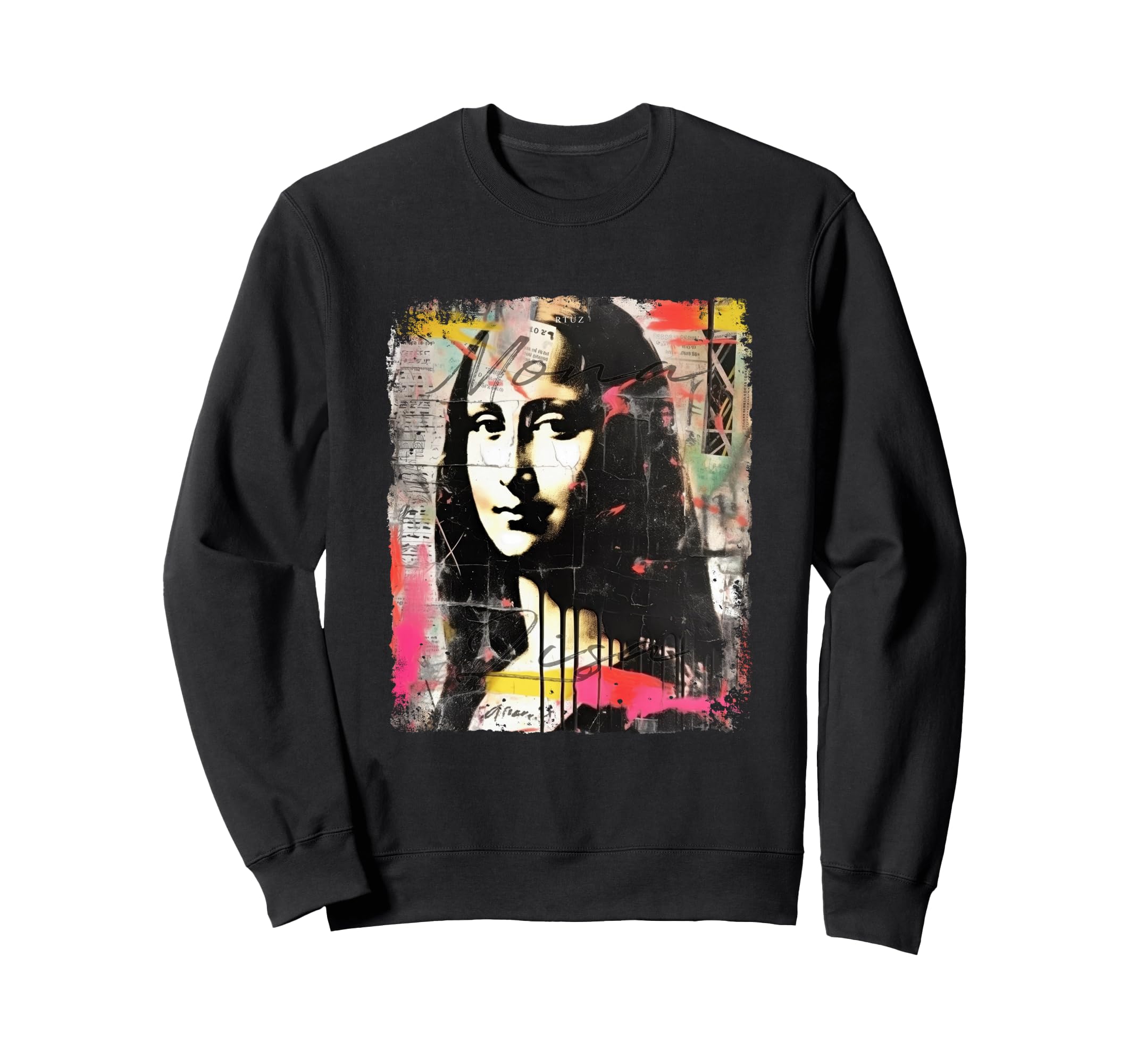 Mona Lisa Aesthetic Y2K Streetwear Sweatshirt - Unique Graphic Men Women - T-Shirt, Sweatshirt, Hoodie