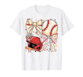 Coquette Baseball Bows Preppy Sports Mom T-Shirt - Graphic Print Men Women - T-Shirt, Sweatshirt, Hoodie