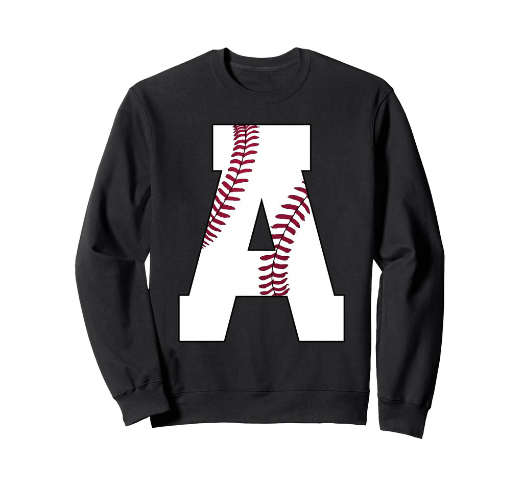 Baseball Initial Personalized Sweatshirt - Aesthetic Graphic Men Women - T-Shirt, Sweatshirt, Hoodie
