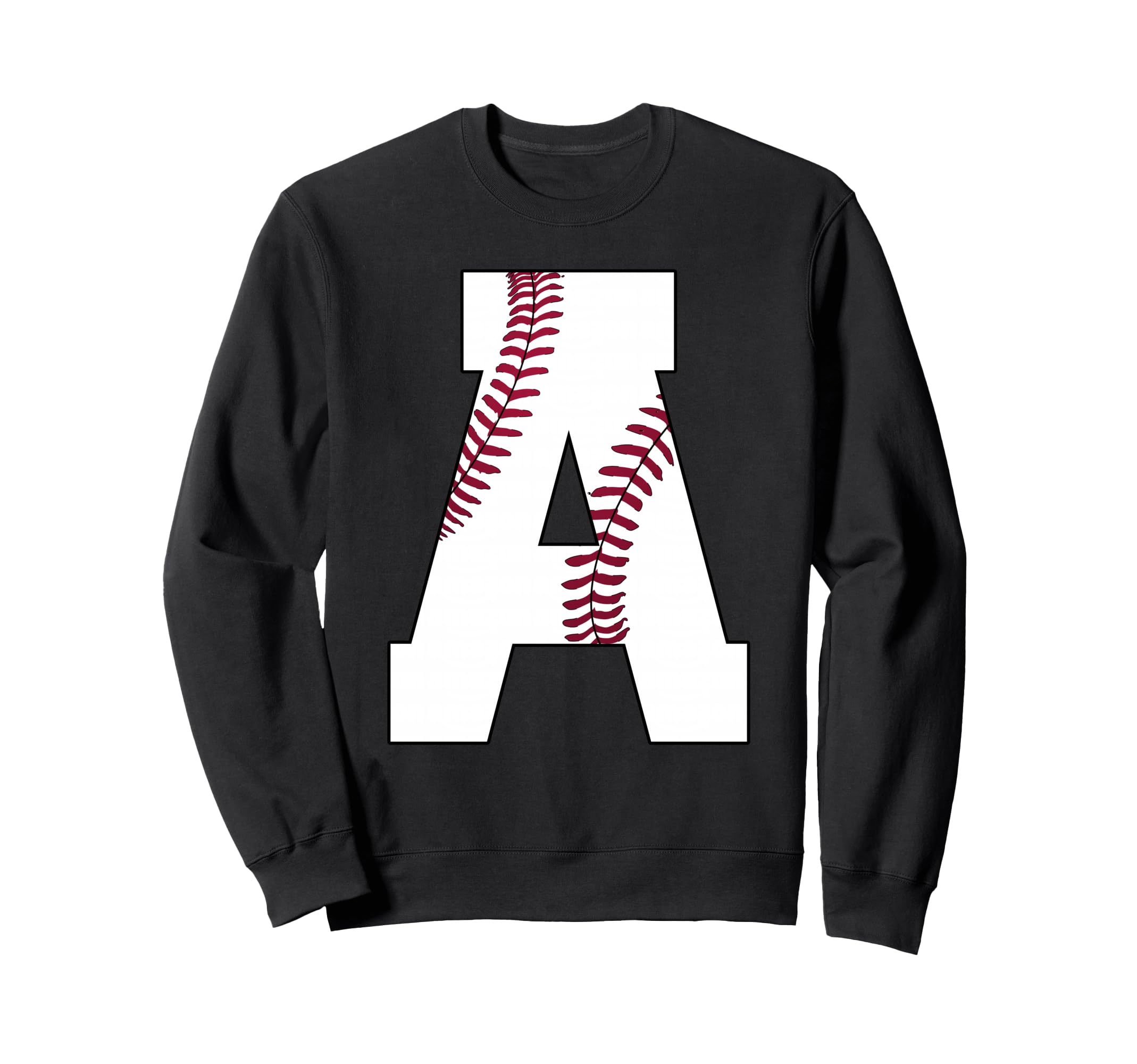 Baseball Initial Personalized Sweatshirt - Aesthetic Graphic Men Women - T-Shirt, Sweatshirt, Hoodie