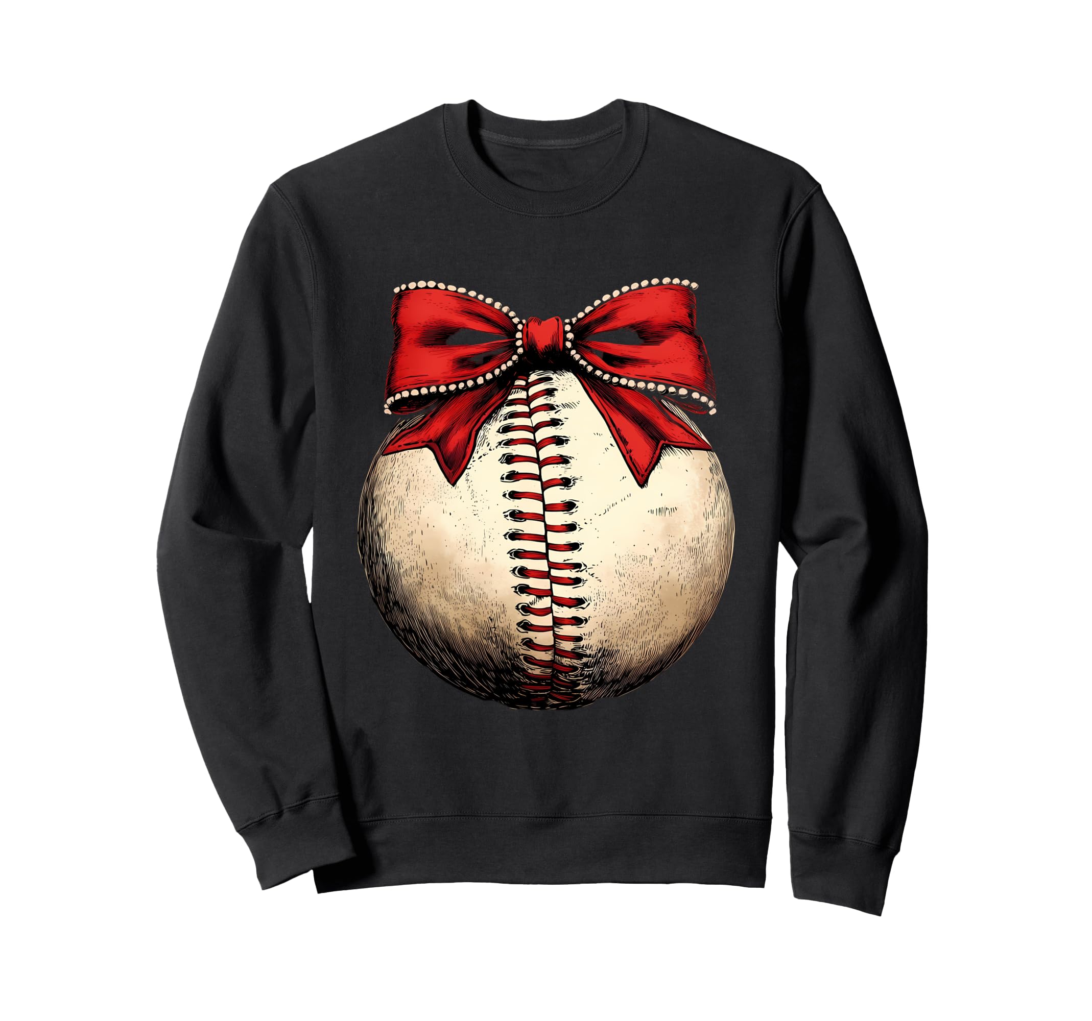 Baseball Coquette Bow Baseball Mom Sweatshirt - Streetwear Style Unisex - T-Shirt, Sweatshirt, Hoodie
