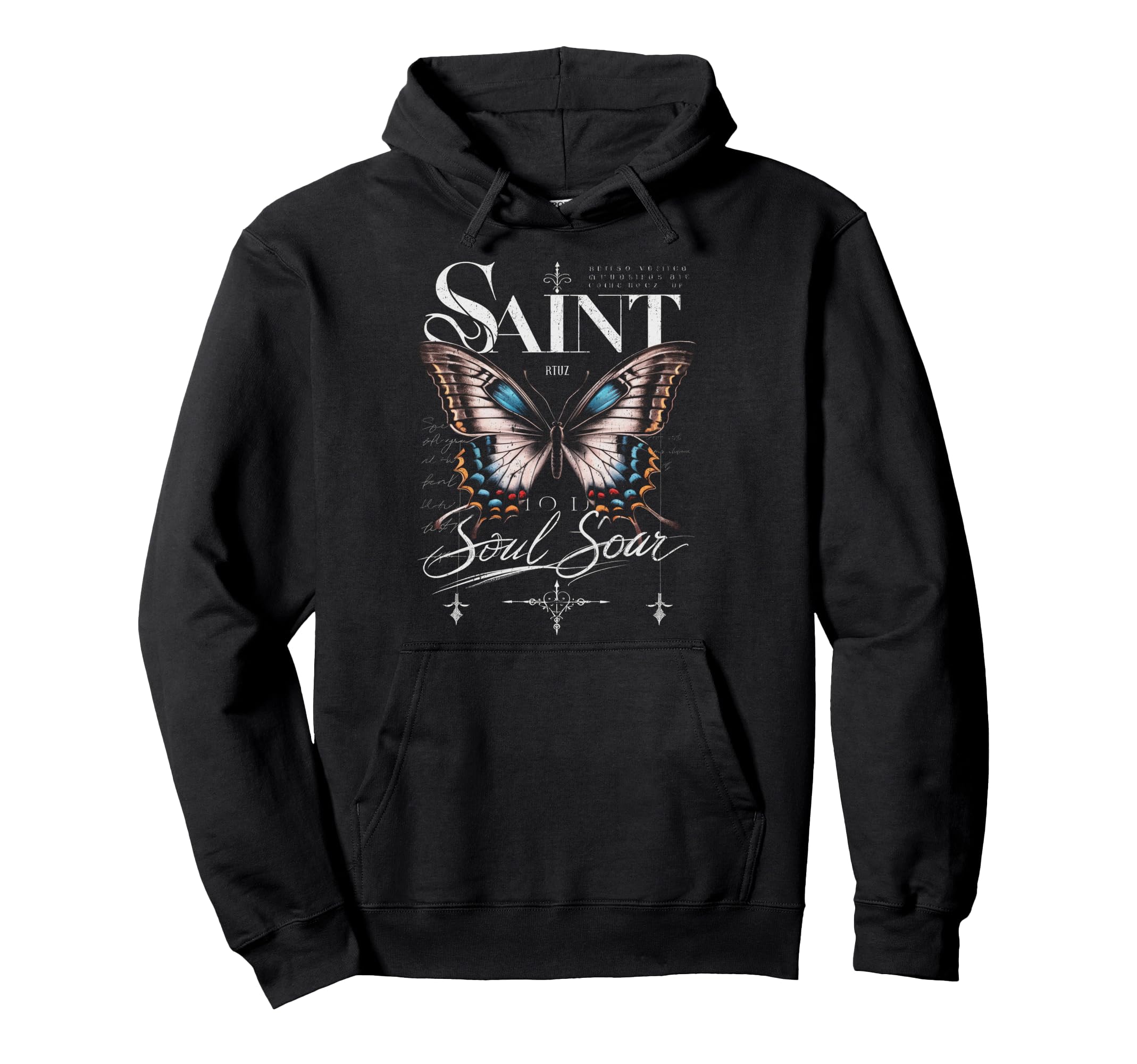 Y2K Streetwear Butterfly Hoodie - Novelty Apparel Unisex - T-Shirt, Sweatshirt, Hoodie