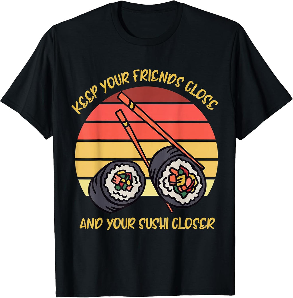 Foodie yum raw Asian foods tasty savory dish - Adult & Kids T-Shirts, Sweatshirts & Hoodies apparel design preview 1