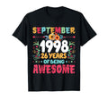 Since September 1998 26 Years Being T-Shirt - Novelty Apparel Unisex - T-Shirt, Sweatshirt, Hoodie