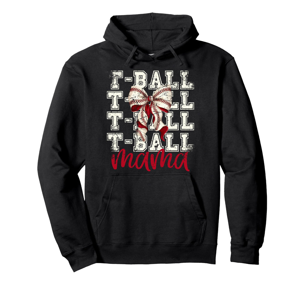 Tball Mama Teeball T Ball Coquette Hoodie - Streetwear Style Men Women - T-Shirt, Sweatshirt, Hoodie