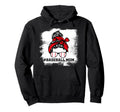Baseball Mom Life Messy Bun Baseball Hoodie - Trendy Graphic Unisex - T-Shirt, Sweatshirt, Hoodie
