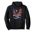 Viral Proud Baseball Patriotic Baseball Dad Hoodie - Novelty Apparel Unisex - T-Shirt, Sweatshirt, Hoodie