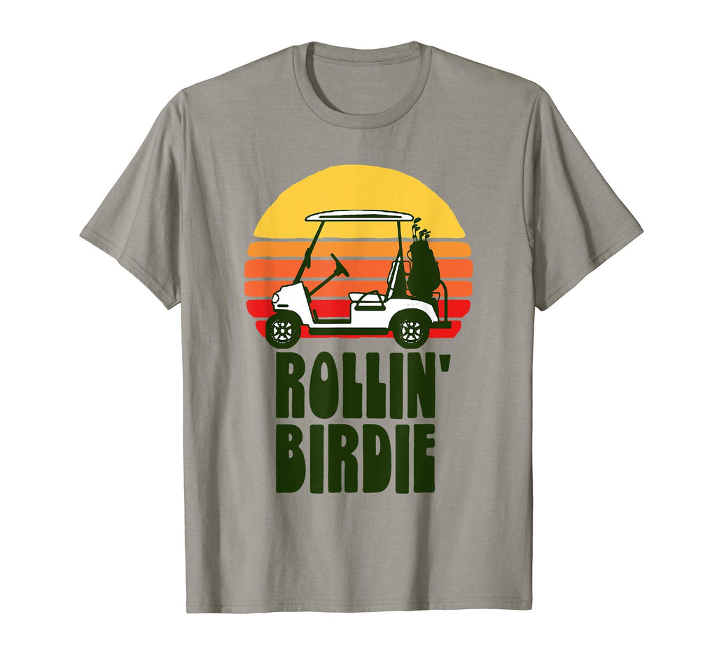 Rollin Birdie Funny Golf Cart Sunset T-Shirt - Trendy Graphic for Adults - T-Shirt, Sweatshirt, Hoodie