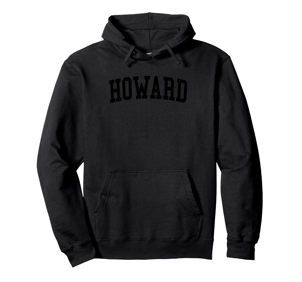 Howard Wi Distressed Black Varsity Hoodie - Graphic Print Unisex - T-Shirt, Sweatshirt, Hoodie