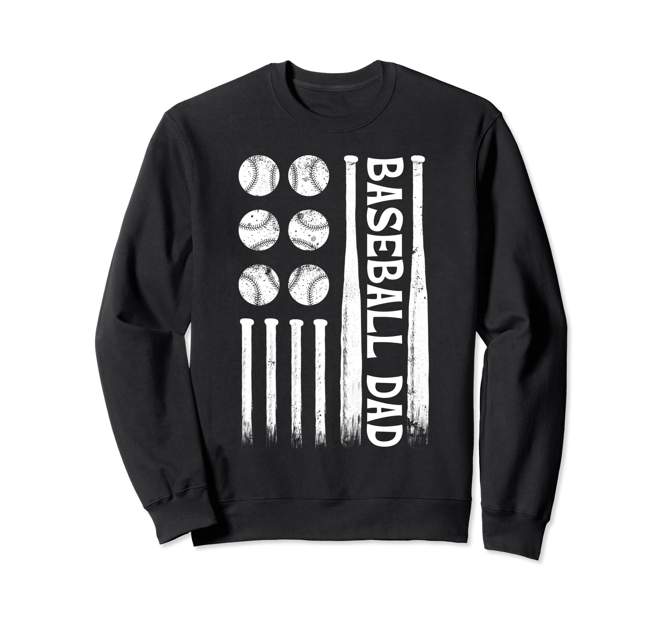 Patriotic Baseball Dad Sweatshirt - Unique Graphic for Adults - T-Shirt, Sweatshirt, Hoodie