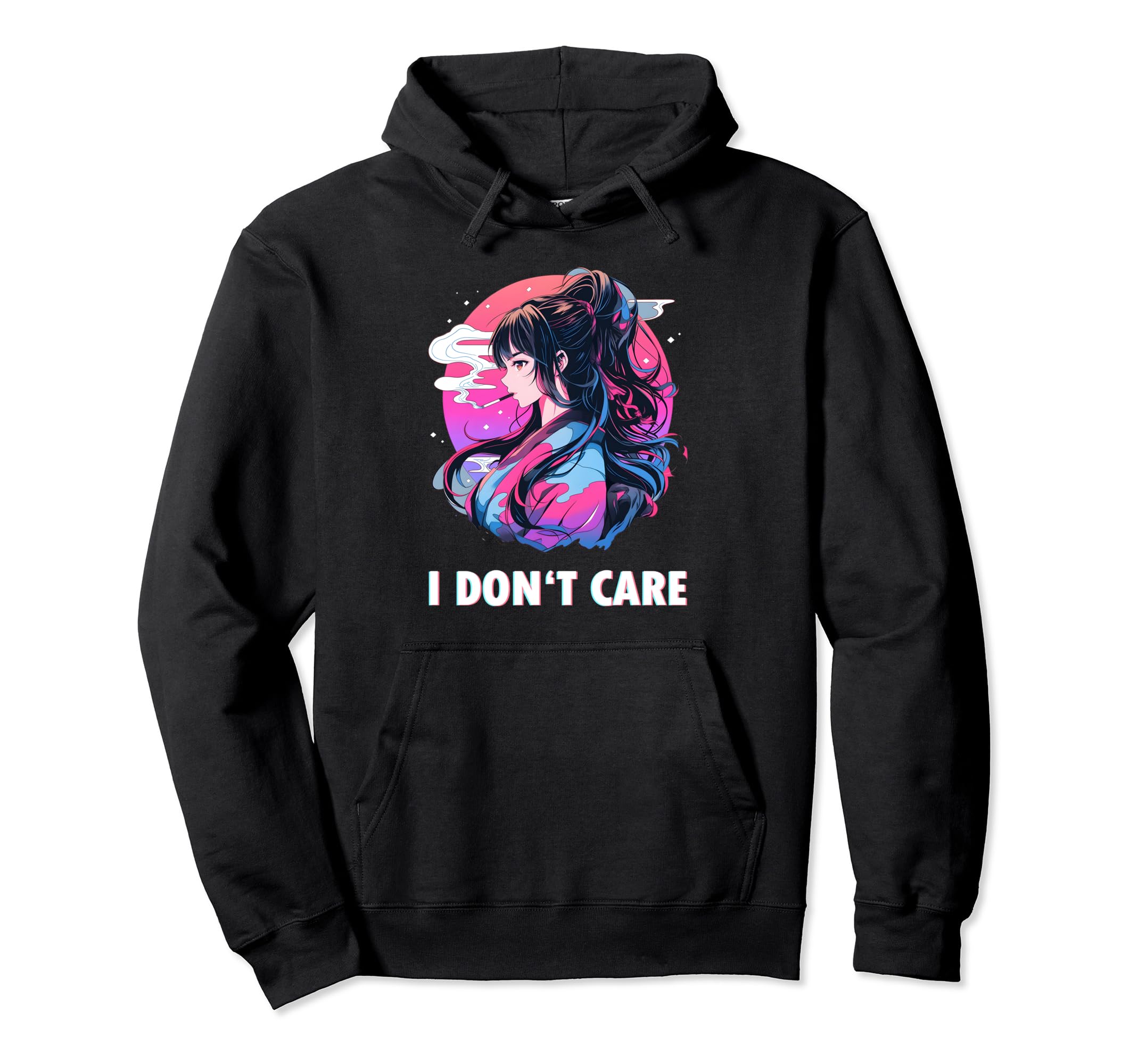 Aesthetic Vaporwave Sad Face Japanese Hoodie - Minimalist Print Unisex - T-Shirt, Sweatshirt, Hoodie