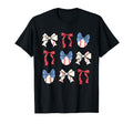 Baseball Bow Trendy Sports Aesthetic T-Shirt - Unique Graphic Men Women - T-Shirt, Sweatshirt, Hoodie