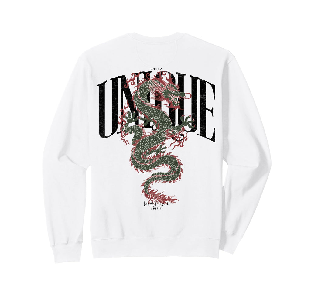 Aesthetic Back Dragon Y2K Streetwear Sweatshirt - Fun Novelty Design Unisex - T-Shirt, Sweatshirt, Hoodie