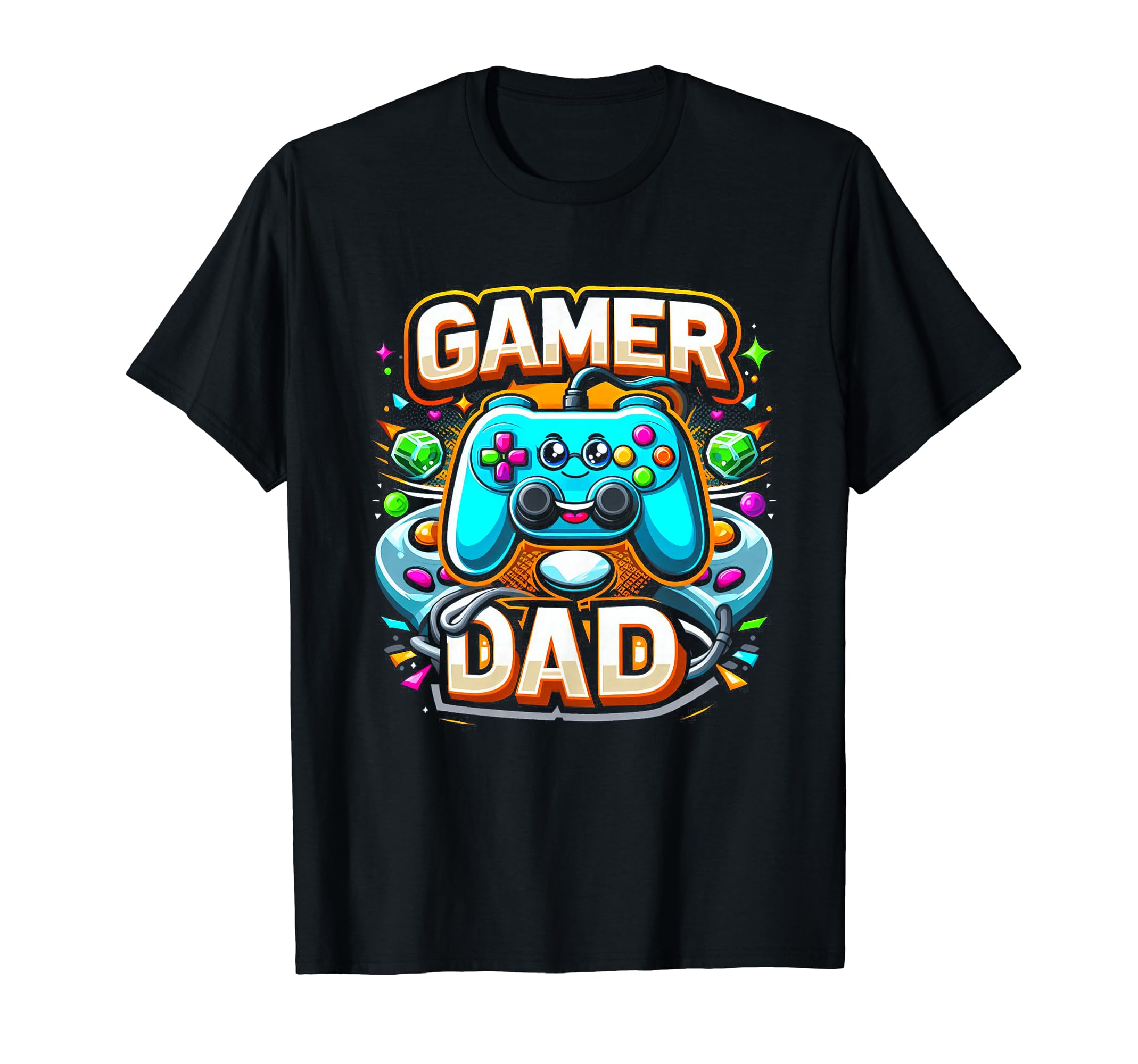Gamer Dad Game Controller Gaming Video T-Shirt - Trendy Graphic Men Women - T-Shirt, Sweatshirt, Hoodie
