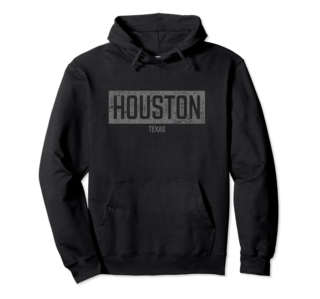 Houston Texas Souvenir Distressed Texas Hoodie - Trendy Graphic Unisex - T-Shirt, Sweatshirt, Hoodie